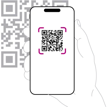 Código QR en una pantalla